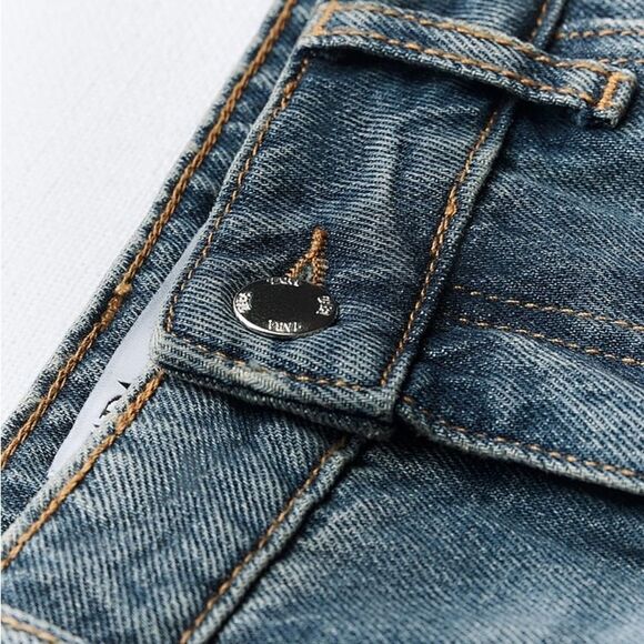 ZARA Z1975 ASYMMETRIC DENIM SKIRT - Picture 5 of 15